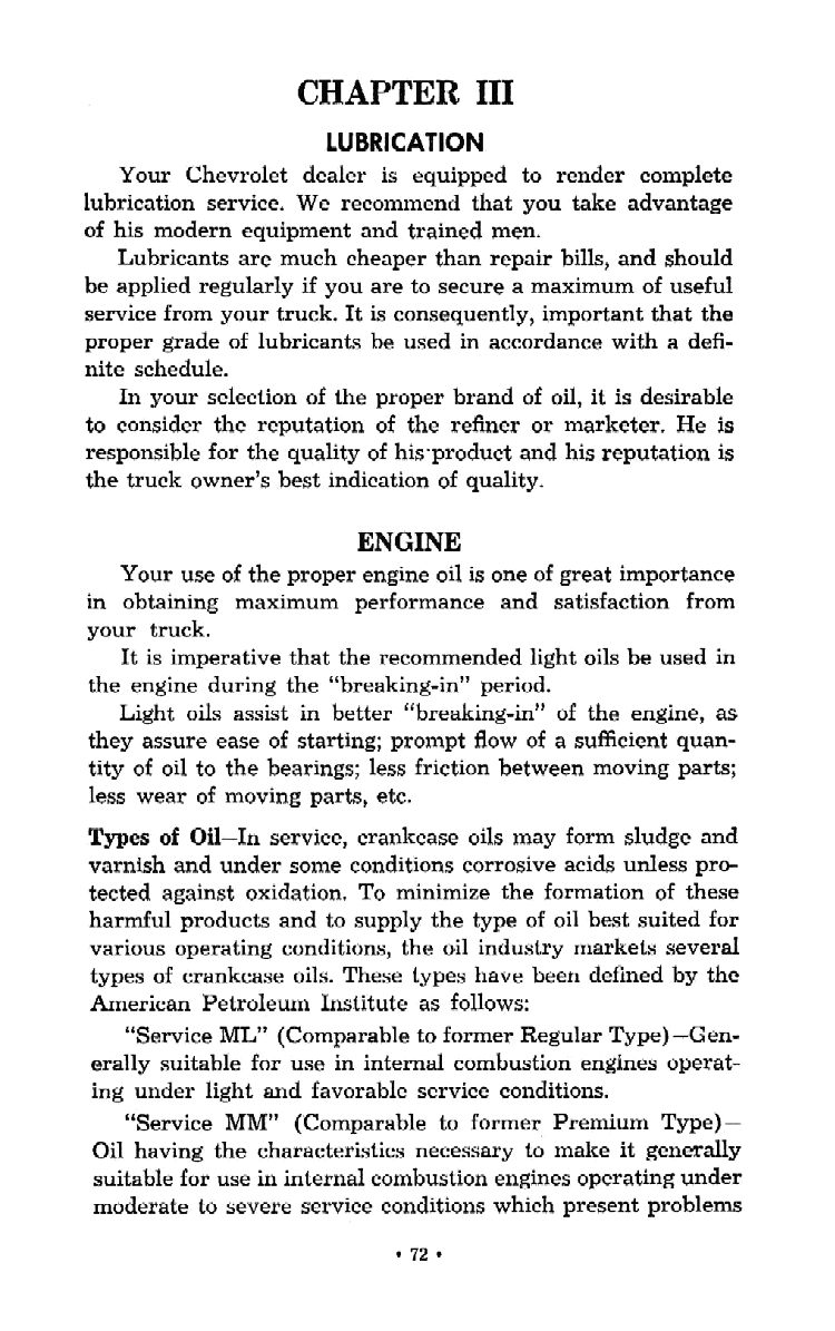 1956 Chevrolet Trucks Operators Manual Page 23